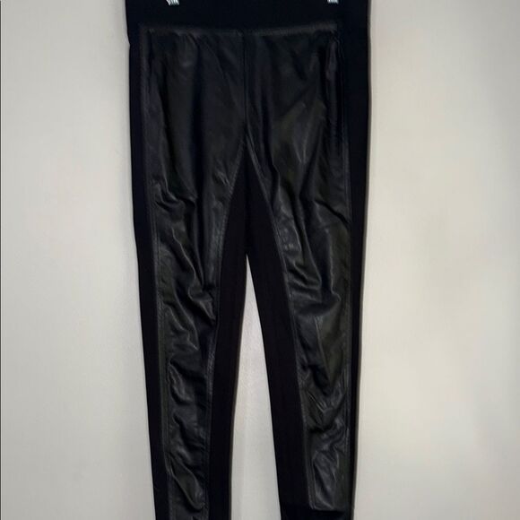 Ann Taylor Faux Leather Panel Pants Size Large - Picture 1 of 10